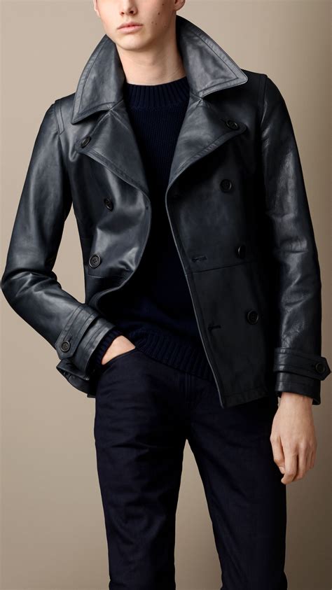 burberry pea coat for boys|Burberry men's coat outlet.